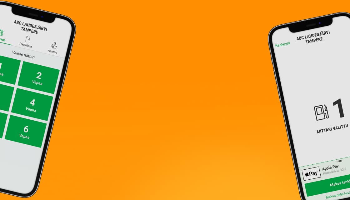 Säästä aikaa. Tankkaa ABC-mobiililla. Tankkausbonusta jopa 5 snt/litra.